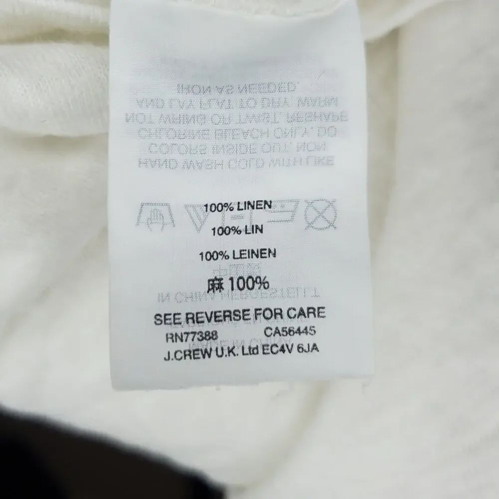 J. Crew Linen Bell Sleeve Top Small